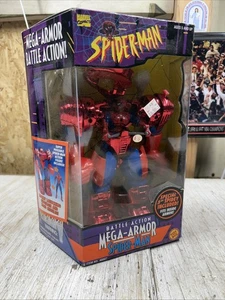 Marvel Comics Battle Action Mega Armor Spider-Man Figur Toybiz 1996 - Bild 1 von 6