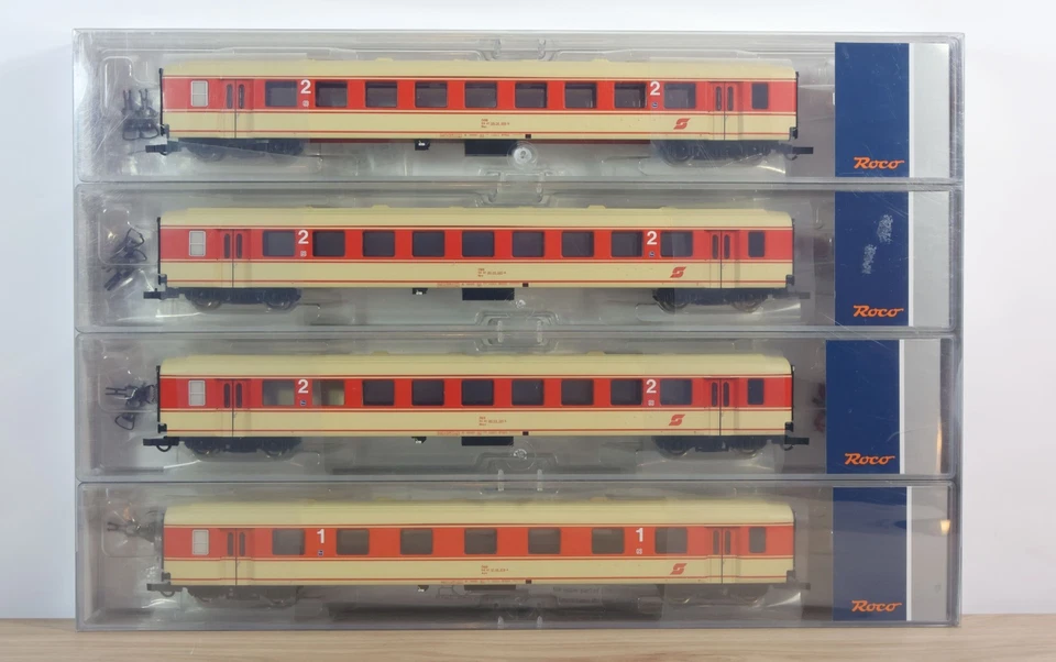 Roco 6200026 4-tlg. Set 1 "Jaffa-Express" Schlierenwagen ÖBB Ep. IV, OVP NEU! - Bild 1 von 2