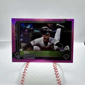 2025 Topps Series 1 - Ezequiel Tovar #343 Pink Holo Foil - Picture 1 of 2