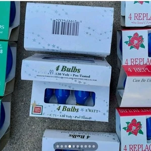 Weihnachten C7 Ersatzbirnen - Weihnachten Party Hochzeit Lichter - blau 30+ verfügbar - Bild 1 von 2