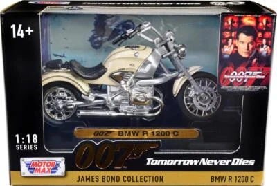 BMW R 1200 C Motorcycle 007 Tomorrow Never Dies James Bond Collection 1/18 - Imagem 1 de 2