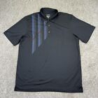 Greg Norman Play Dry Golf Polo Shirt Size Xl Mens Short Sleeve Black Shark