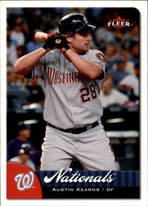 2007 Fleer Washington Nationals Baseball Card #4 Austin Kearns