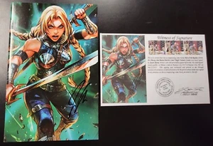 War of the Realms (2019) #4 Lim Battle Lines Virgin Variant SIGNED Jason Aaron - Picture 1 of 6