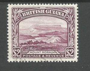 BRITISH GUIANA SG318 THE 1950 GVI $2 PURPLE PERF 14X13VERY FINE USED CAT £42 - Picture 1 of 2