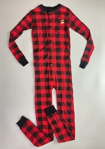Buffalo Plaid Sleeper Pajamas Kids Size 8 Bear Lumber Jack - Picture 1 of 9