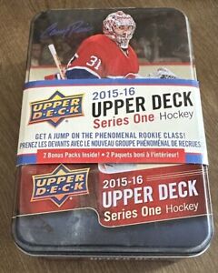 2015-16 Upper Deck Hockey Series 1 EMPTY Tin Connor McDavid Young Guns 0 Cards 