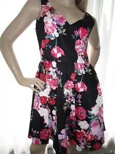 Kleid 40/M Sommerkleid Trägerkleid MORGAN DE TOI, Rockabella Stil, Blumen bunt - Bild 1 von 7