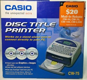 casio cd printer