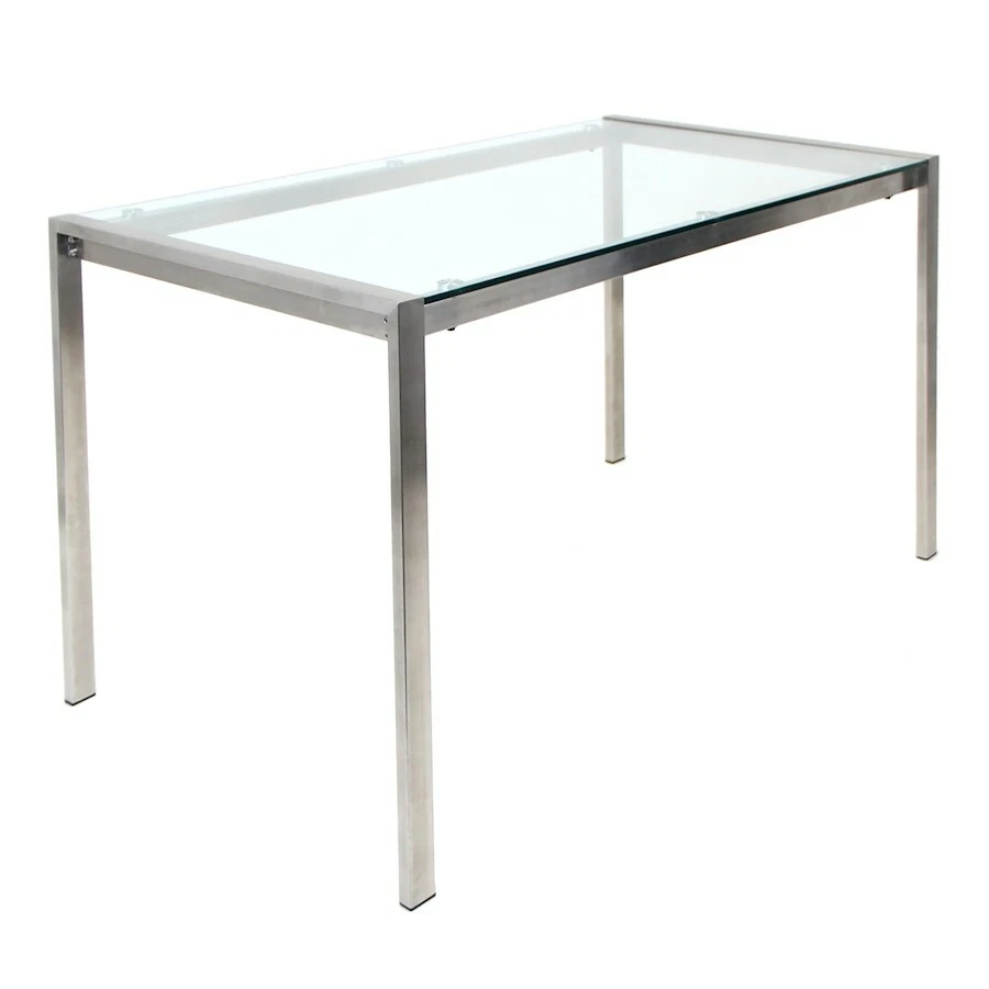 Mesa de comedor LumiSource Fuji, transparente - TB-FUJI4728CL Foto 1 de 1