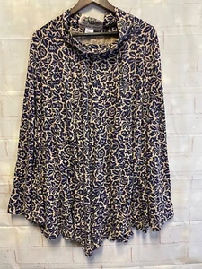 Effie's Herz hellbraun und blau Blumen Rock Einheitsgröße - Bild 1 von 6