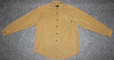 ROYAL ROBBINS FIELD CORDUROY L/S SHIRT Mid-Weight Cord British Khaki sz XL Shirt - Image 1 of 4
