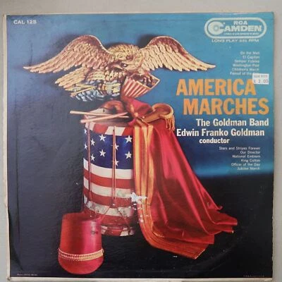 THE GOLDMAN BAND AMERICA MARCHES VINYL LP RCA CAMDEN VG 87 - Image 1 of 4