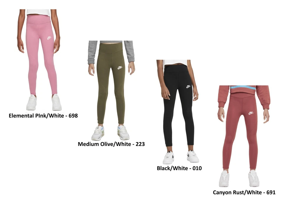 Nike Youth Older Girls Sportswear Favorites High-Waisted Leggings, Colors&Sizes - Image 1 of 2