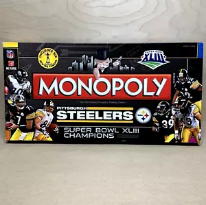 Monopoly Pittsburgh Steelers Super Bowl XLIII Champions Game MISSING 1 Piece SEE - Picture 1 of 18