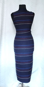 Ted Baker Maxikleid blau gestreift figurbetont Viskose Jersey Größe 0 - Bild 1 von 8