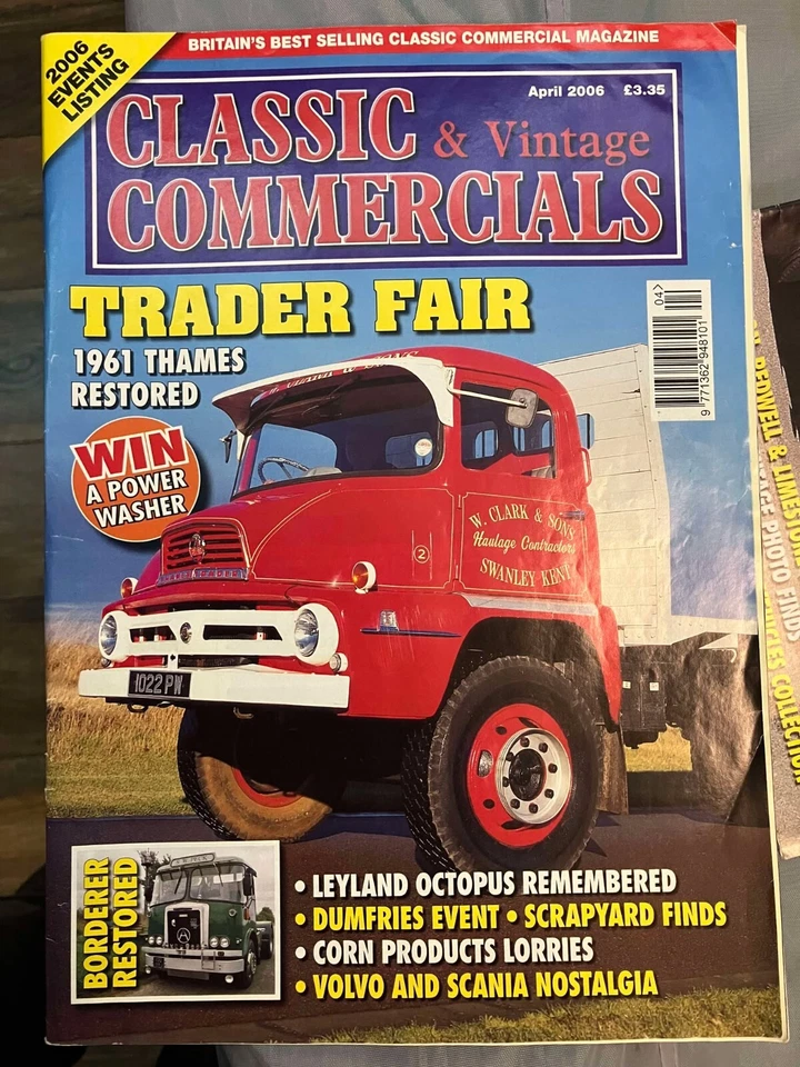 CLASSIC AND COMMERCIAL VEHICLES MAGAZINE APR 2006 ERF COMMER AEC FODEN SCAMMELL - Image 1 of 1