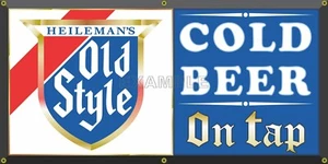HEILEMANS ALTER STIL BIER OLD SCHOOL VINTAGE BAR PUB TAVERNE SCHILD NEUGESTALTUNG BANNER - Bild 1 von 1