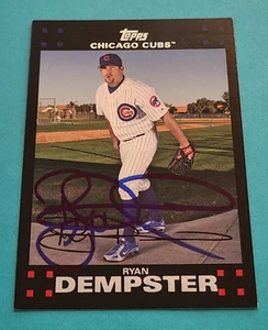 RYAN DEMPSTER (WS) Hand Signed 2007 Topps #9 Chicago Cubs Autograph Auto HOF - Picture 1 of 3
