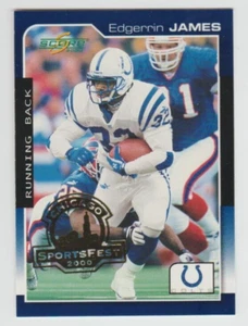 EDGERRIN JAMES Colts 2000 Score CHICAGO SPORTSFEST Promo #81 RARA SP CARD SSP - Foto 1 di 1