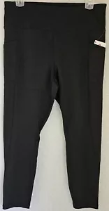 Reebok Womens Legging Pants Size XXL 2XL 2X Large Black Ankle 7/8 - Picture 1 of 24