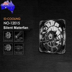ID-COOLING 12cm Thin Chassis Cooling Fan for PC Case CPU 4 Pin Silent Radiator - Afbeelding 1 van 7