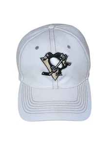 Baseballkappe Mütze Pittsburgh Penguins weiß 47 Marke nicht verstellbar Einheitsgröße Stretch gebraucht - Bild 1 von 4