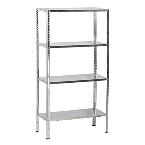 Metall Haushalts Schraubregal Kellerregal Abstellraum Regal verzinkt 4 Böden - Bild 1 von 5