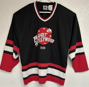 Planet Hollywood Miami besticktes Hockey Trikot Herren Größe Large - Bild 1 von 6