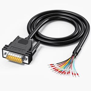 DB15 Male to Bare Wire with Cable Marker 3.3Ft,D-Sub 15-Pin Connector to Open - Picture 1 of 12