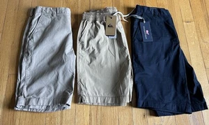 Lot - Boys Size 14 Shorts  Vineyard Vines Quicksilver Navy Tan Khaki (2) NWT - Picture 1 of 5