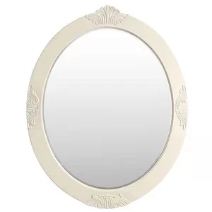 Winslow 30 in. W x 38 in. H Oval Wood Framed Wall Bathroom Vanity Mirror in - Picture 1 of 6