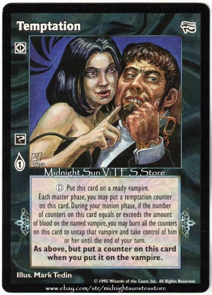 Temptation Ancient Hearts V:TES VTES Vampire CCG - Image 1 of 1
