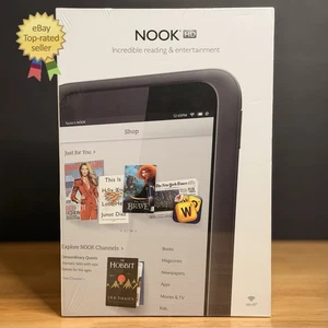 ⚡️NEW Barnes & Noble Nook HD (BNTV400) 16GB Wi-Fi eBook Reader Tablet ⚠️SEALED - Picture 1 of 6