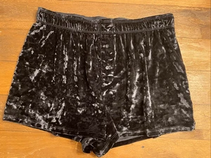 Victoria’s Secret Lounge-Shorts PINK Small schwarz Samt Pyjama - Bild 1 von 4