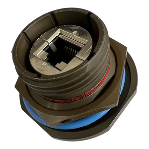 RJFTV7SB5G Amphenol Mil Spec Circular Ethernet Connector CAT5e 8P8C - Picture 1 of 3