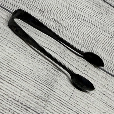 Pinzas para servir azúcar vintage SHEFFIELD plateadas: INGLATERRA Foto 1 de 4