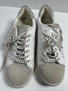 Vintage Havana Sneakers Leather Star White Summer Size 9 VH EST 1954 Glitter - Picture 1 of 8