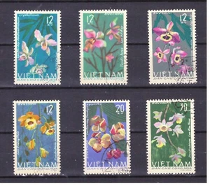 FRANCOBOLLI Singoli Vietnam del Nord 1966 Tematica Fiori Orchidee a Scelta FX19 - Picture 1 of 7