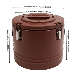 Contenitore Alimenti Isolato Caldo o Raffreddatore Contenitore Zuppa Commerciale 30L Nuovo - Foto 1 di 19