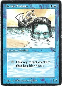 Merfolk Assassin The Dark Uncommon – MTG Magic the Gathering Card - Picture 1 of 2