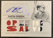 Dustin PEDROIA🔥2015 Topps Triple Threads White Whale AUTO Patch Relic 1/1 NM📈