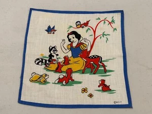 Fazzoletto/Fazzoletto da Tasca Biancaneve anni '50, Walt Disney Productions - Foto 1 di 2