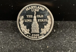 1999 S Gem Proof Maryland State Quarter With A Deep Cameo 313 - Picture 1 of 2