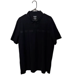 Rhone Polo Shirt 2XL XXL Black Tech Performance Stretch Short Sleeve Golf Slim - Picture 1 of 11