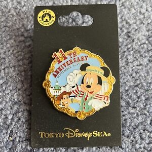 Tokyo Disney Sea 11th Anniversary Pins Mickey  Woody