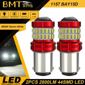 2pcs 1157 2057 LED DRL Daytime Running Light Bulb For Fiat 500X 2016-2018 - Picture 1 of 12