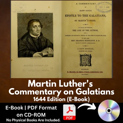 Martin Luther's Commentary on Galatians (1644 Edition) PDF E-Book on CD-ROM - Image 1 of 4