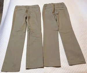 Girls size 10 French Toast khaki Straight Leg pants, excellent condition - Picture 1 of 2