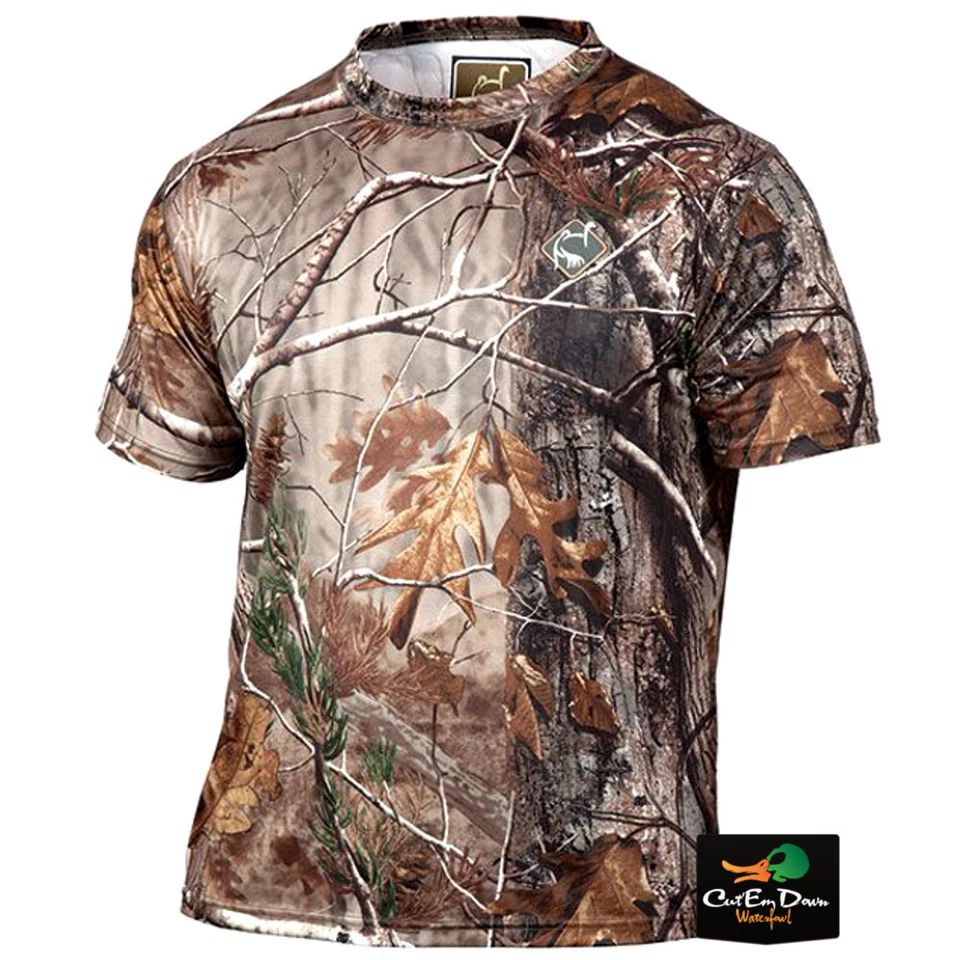 OL TOM TECHNICAL TURKEY GEAR PERFORMANCE CREW S/S SHIRT XTRA GREEN CAMO XL - Image 1 of 1